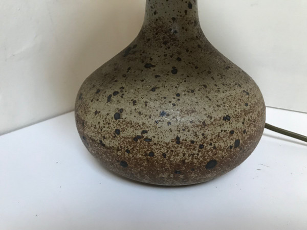 Stoneware lamp, circa 1950.