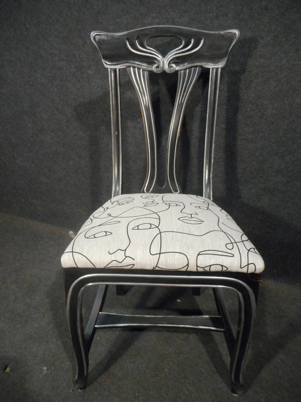 Series Of 12 Art Nouveau Style Chairs Mid-20th Century