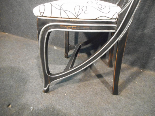 Series Of 12 Art Nouveau Style Chairs Mid-20th Century