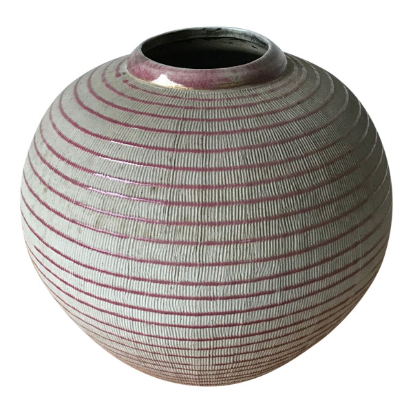 Vaso in terracotta smaltata.