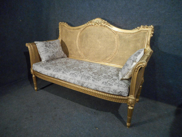 19th Century Gilded Wood Sofa
