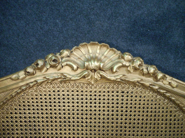 19th Century Gilded Wood Sofa