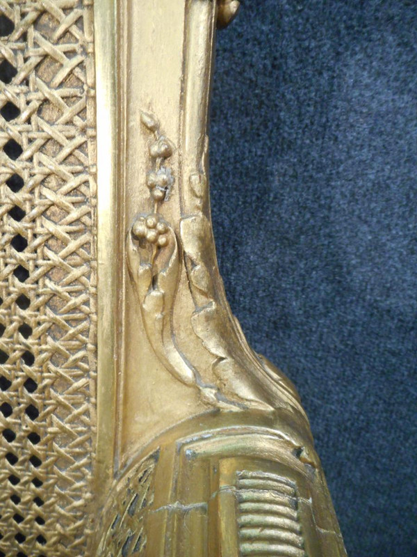 19th Century Gilded Wood Sofa