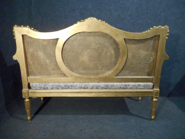 19th Century Gilded Wood Sofa
