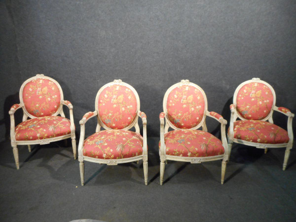 Ensemble De Salon époque Louis XVI Estampillé Bauve Mathieu