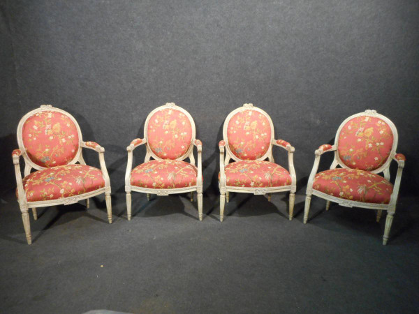 Ensemble De Salon époque Louis XVI Estampillé Bauve Mathieu