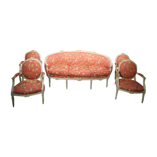 Ensemble De Salon époque Louis XVI Estampillé Bauve Mathieu