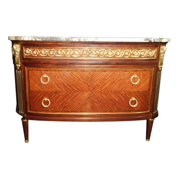 Commode Galbé Estampillée Haentges Frères
