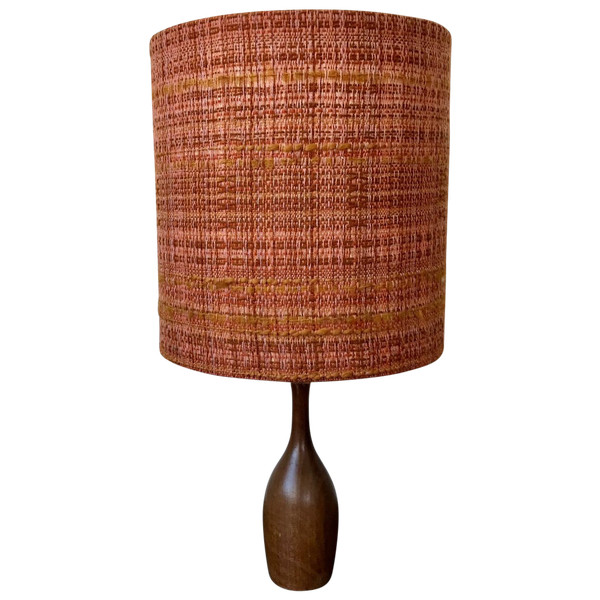 Lampada in teak, 1950 circa.