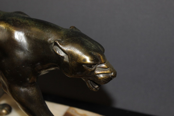 Art Deco Golden Regulated Panther