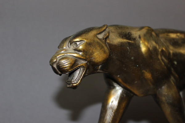 Art Deco Golden Regulated Panther