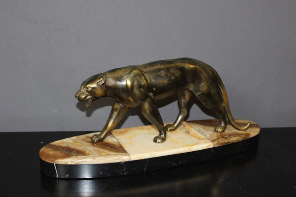 Art Deco Golden Regulated Panther
