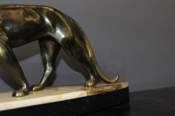 Art Deco Golden Regulated Panther