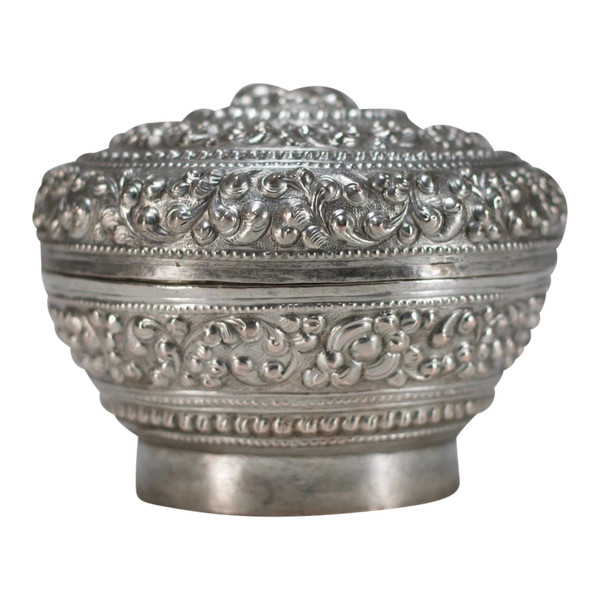 Burmese silver lime box