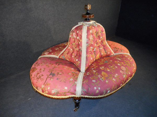 Terminale indiscreto periodo Napoleone III Abbottonato Rifoderato vecchio stile
