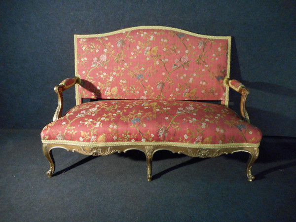 Ensemble De Salon En Bois Doré époque XIX De Style Régence