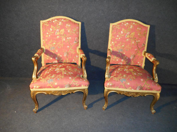 Ensemble De Salon En Bois Doré époque XIX De Style Régence