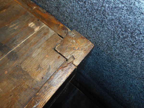 Commode In Marquetry Traces Stamp Jean Lapie Transition Period
