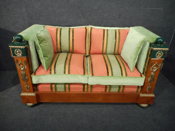 Pair Of Empire Style Sofas Late 19th Century High Quality