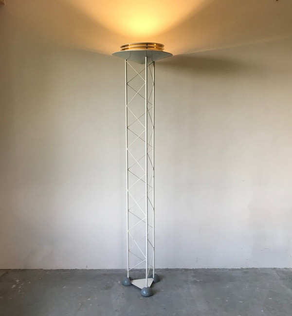 Floor lamp published by Alta Lite, Italy, circa 1980.