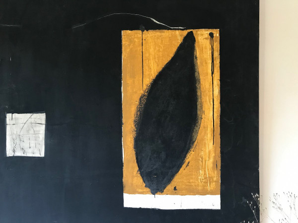 Composition Abstraite, Huile Sur Toile, circa 1990.