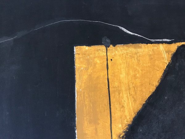 Composition Abstraite, Huile Sur Toile, circa 1990.