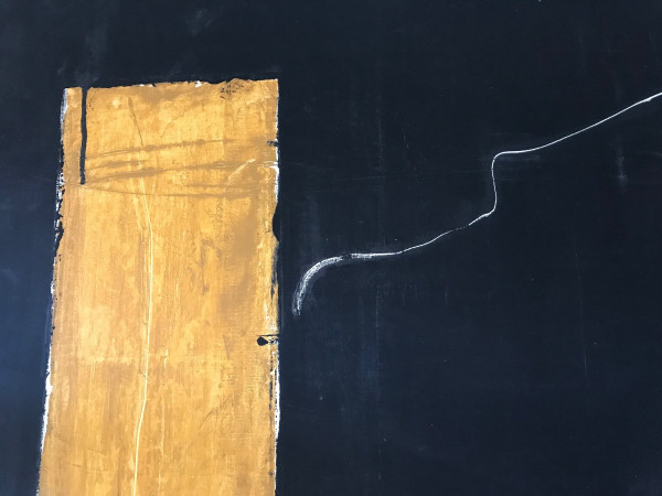Composition Abstraite, Huile Sur Toile, circa 1990.