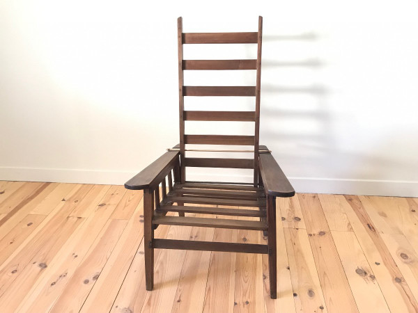 Fauteuil Morris, Arts and Crafts vers 1930.