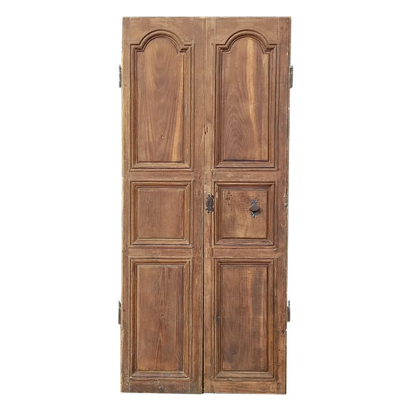 Antique 18th-century double door and ironwork