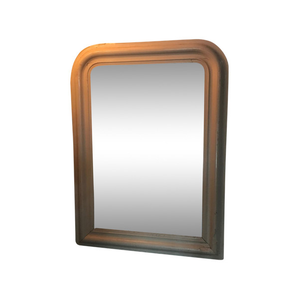 Louis Philippe period mirror, Ecru lacquered.