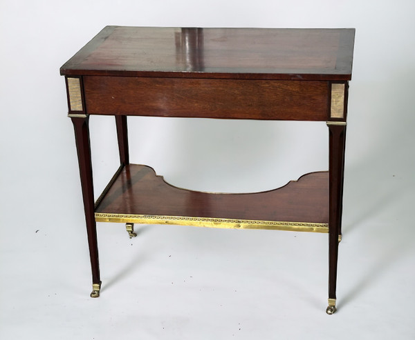 Table Console Bureau écritoire En Acajou De Style Louis XVI époque XXéme Siècle 