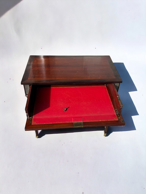 Table Console Bureau écritoire En Acajou De Style Louis XVI époque XXéme Siècle 