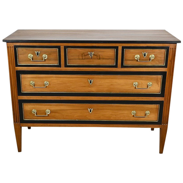 Commode de Propriété en Noyer massif, époque Louis XVI – Fin XVIIIe