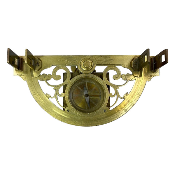 Brass graphometer signed Baradelle Paris - France - Second half of the 18th century