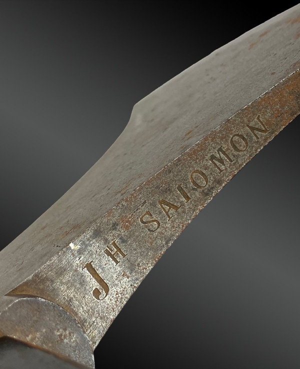 Ascia dello zappatore, firmata J.H. SALOMON - XIX secolo - I periodo Impero