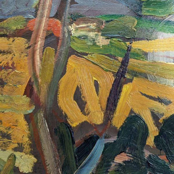 "oil On Isorelle Signed Antoine Ferrari.