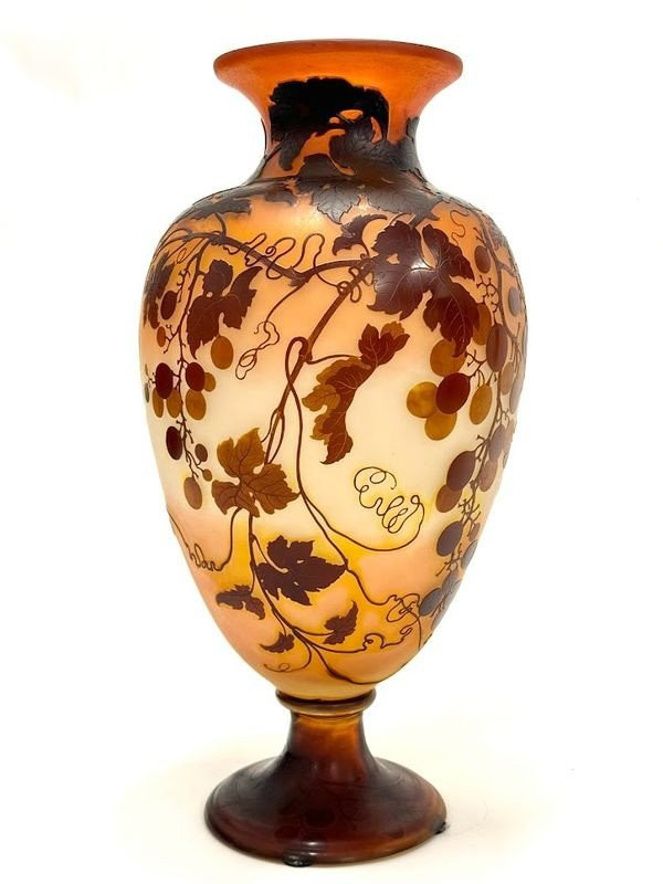 Emile Gallé Art Nouveau Vase "Virgin Vine"