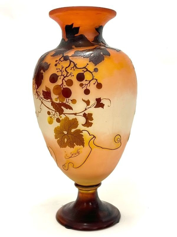 Emile Gallé Art Nouveau Vase "Virgin Vine"