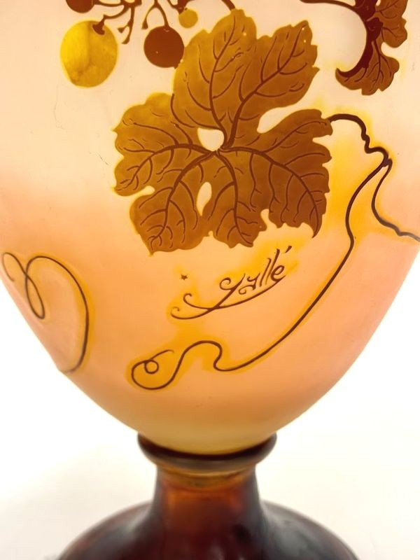 Emile Gallé Art Nouveau Vase "Virgin Vine"