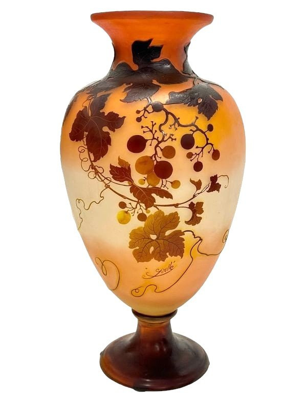 Emile Gallé Art Nouveau Vase "Virgin Vine"