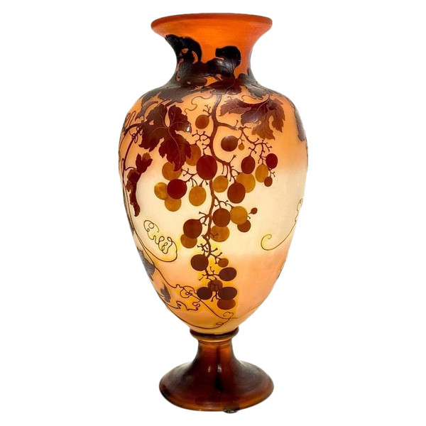 Emile Gallé Vase Art Nouveau  "Vigne Vierge"