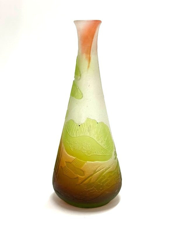 Vaso Art Nouveau Emile Gallé "Decoro Fungo"