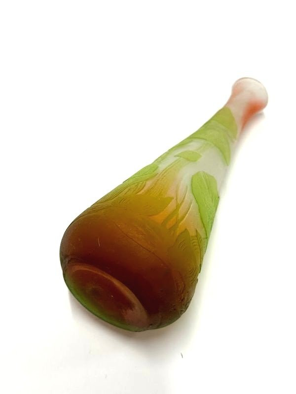 Vaso Art Nouveau Emile Gallé "Decoro Fungo"