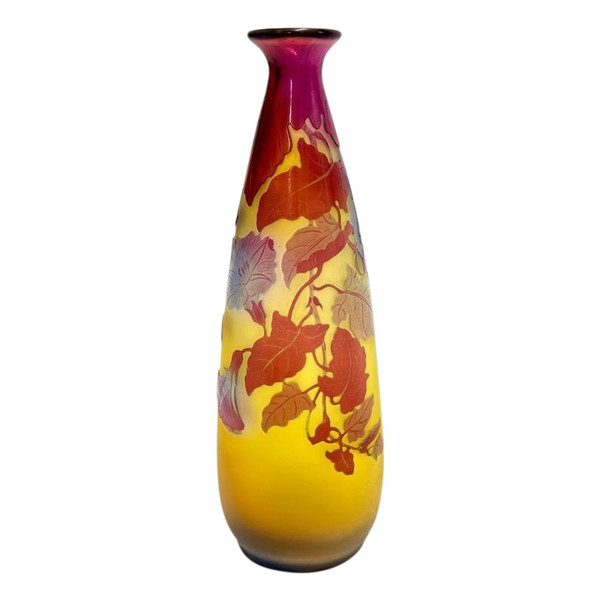 Emile Gallé Art Nouveau Vase “Volubilis”