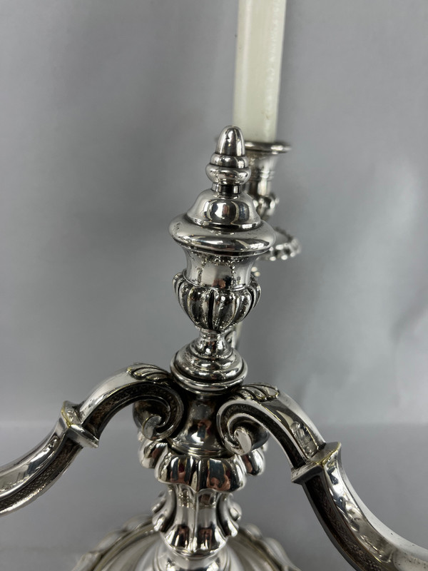 Pair of candelabra or end table 3 branches Regency Style
