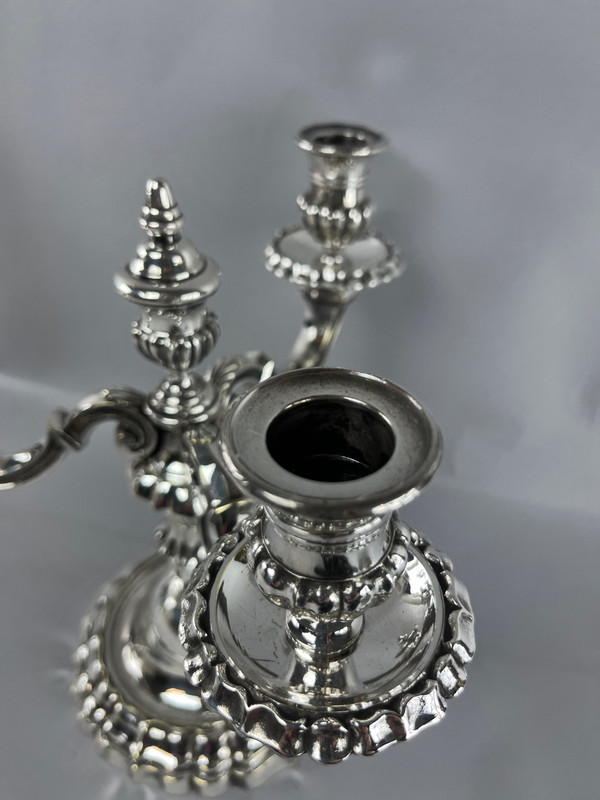 Pair of candelabra or end table 3 branches Regency Style