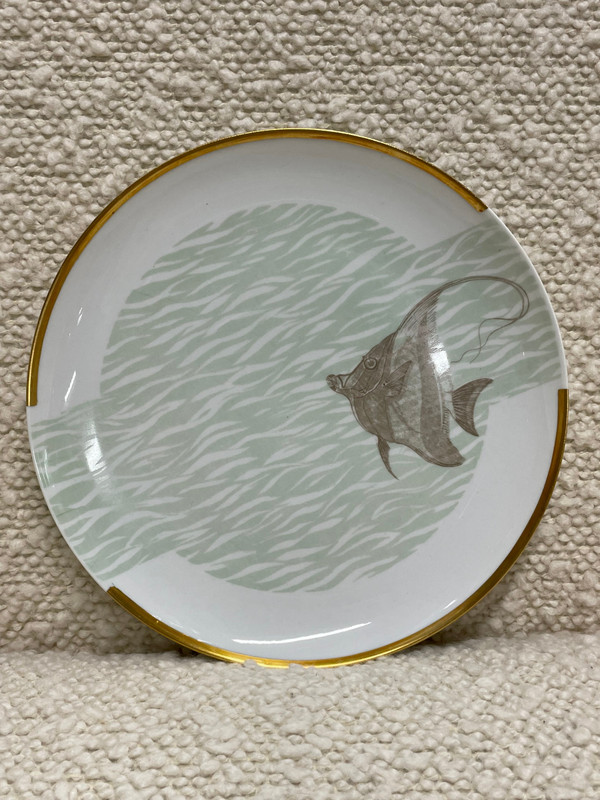 Bernardaud - Fish Service For 12 People in Limoges porcelain
