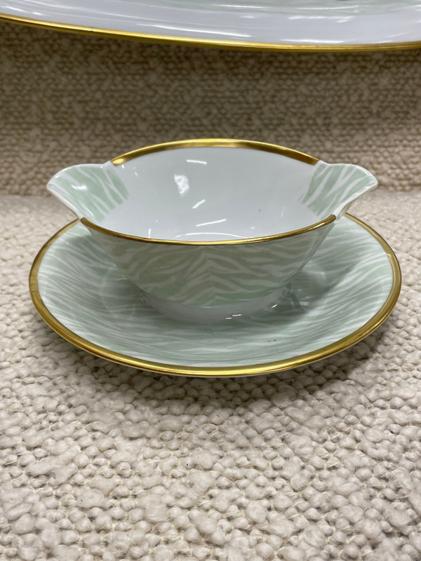 Bernardaud - Fish Service For 12 People in Limoges porcelain