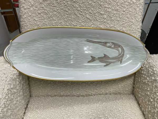 Bernardaud - Fish Service For 12 People in Limoges porcelain