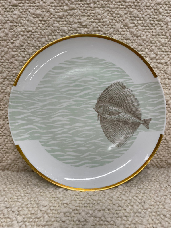 Bernardaud - Fish Service For 12 People in Limoges porcelain